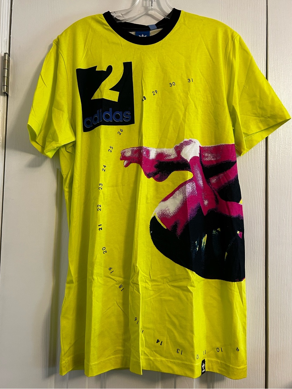 Yellow Adidas Athletic Tee